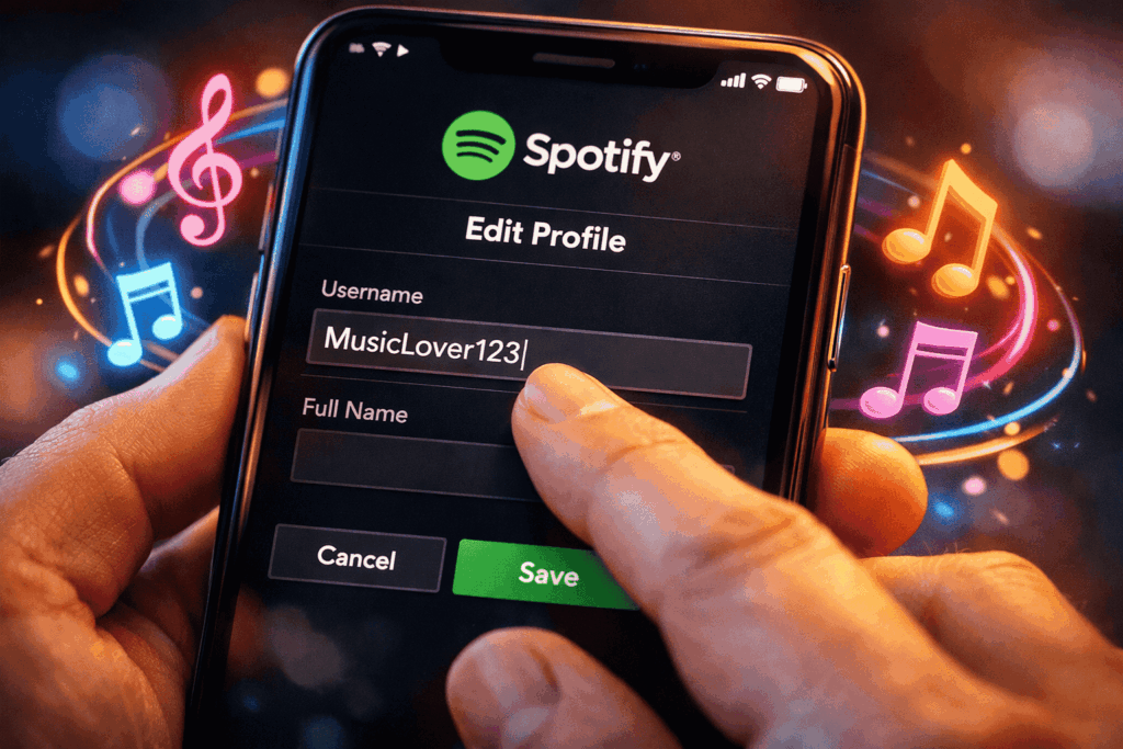 Change Spotify Username on Android, iphone, PC